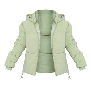 Sage Green Panel Puffer